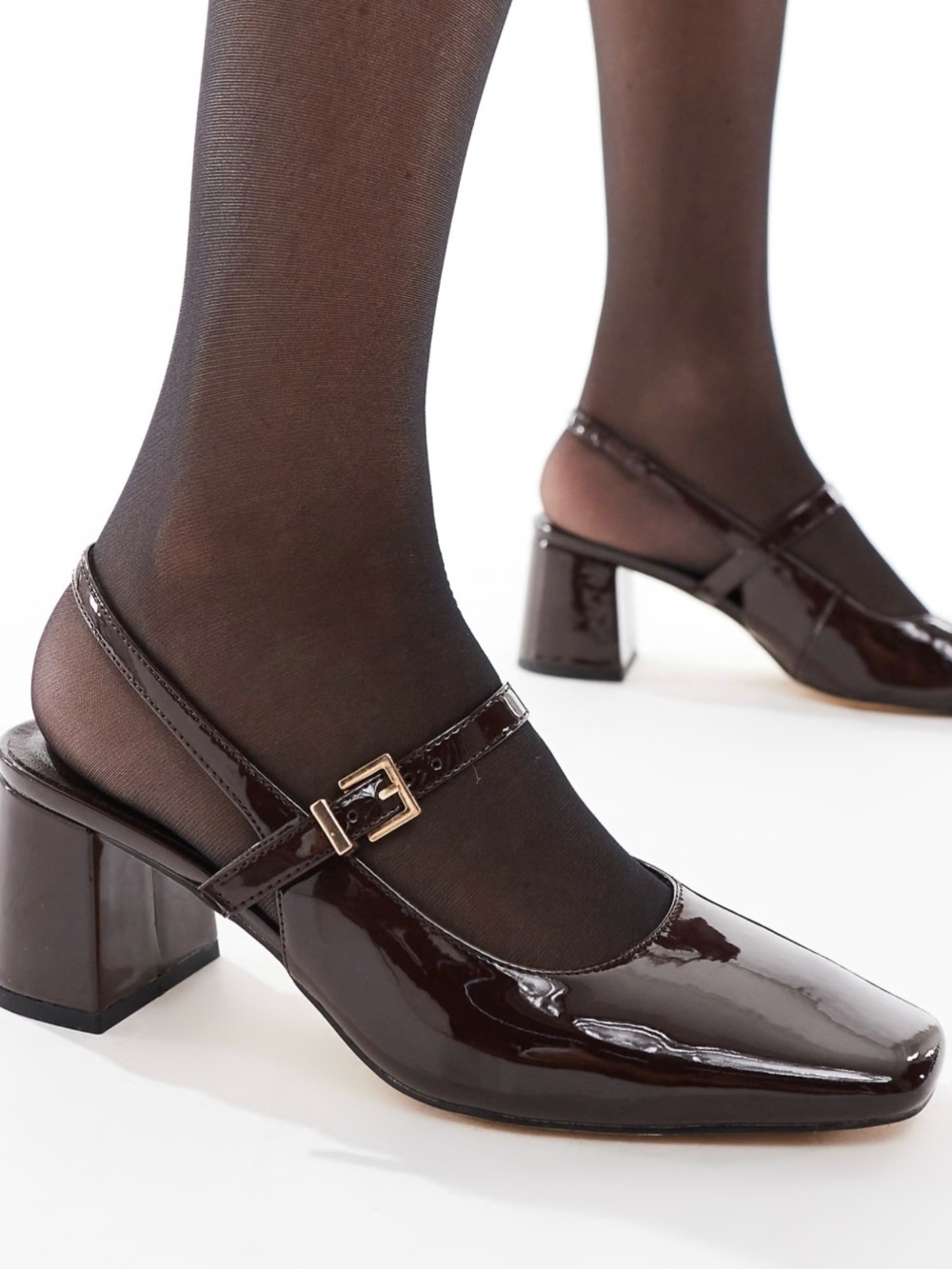 Dark burgundy Mary Jane Pumps